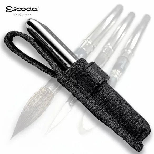 Brush Set - Escoda Black Set, Synthetic Travel Brush Set For Watercolour - 1272