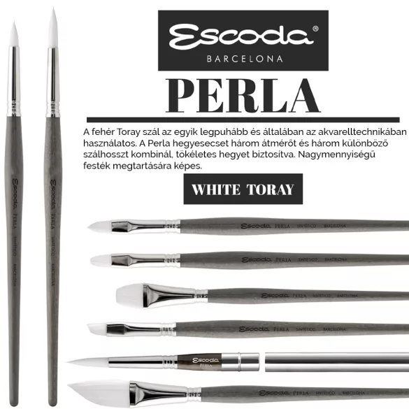 Pointed Round Brush - Escoda Perla