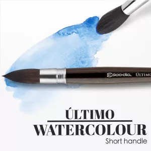 Escoda Ultimo Series 1530 Artist Watercolor and Acrylic Paint Brush, Synthetic Squirrel, Mop (10)