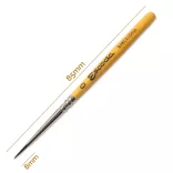 Brush - Escoda Ceramic & Porcelain Brush, squirrel hair, round - 0