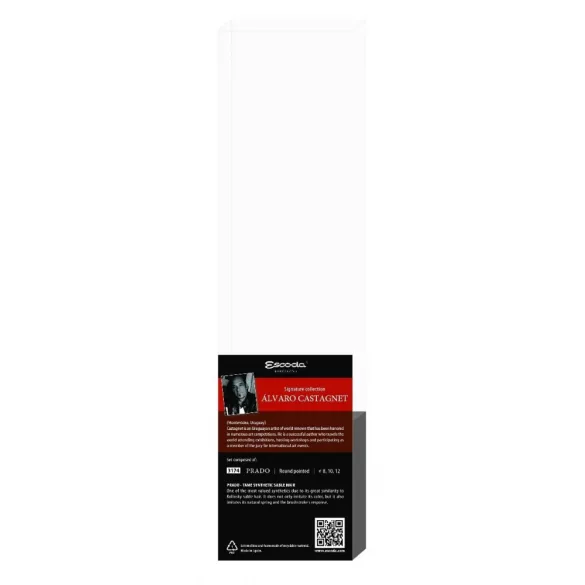 Ecset - Escoda 8601-1 Álvaro Castagnet Set - szintetikus ecset szett - Hosszú nyelű ajándékkészlet