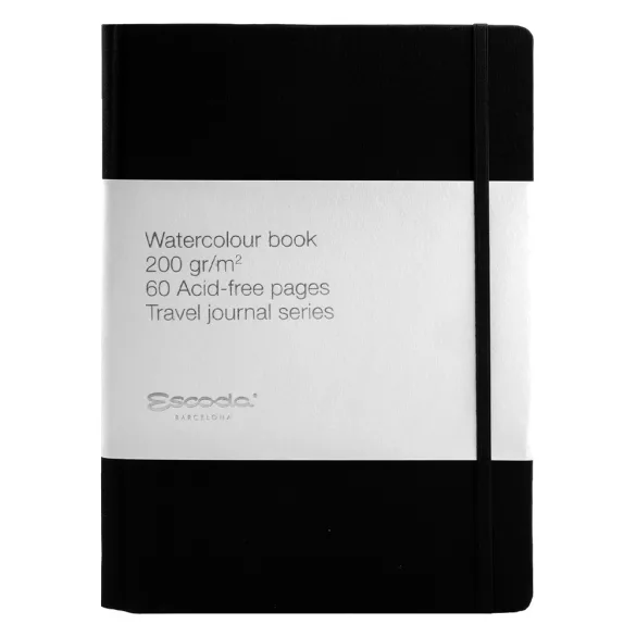 Akvarelltömb - Escoda Watercolour Book Travel Journal Series 200gr, 60 sheets, A4