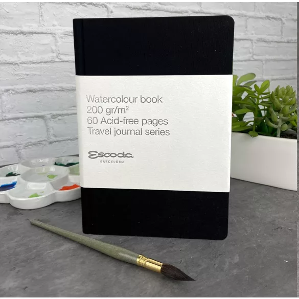 Akvarelltömb - Escoda Watercolour Book Travel Journal Series 200gr, 60 sheets, A4