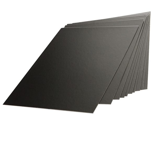 Karcfólia csomag, üres, fekete - ESSDEE 10 Black Scraperboard 305x229mm