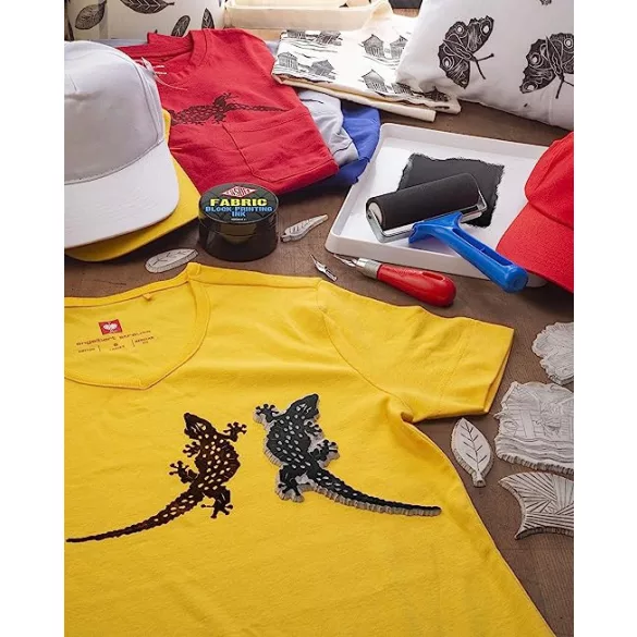 ESDEE Textil linófesték készlet - ESSDEE Fabric Printing Inks - Textilnyomó festékek - 5 x 150 ml