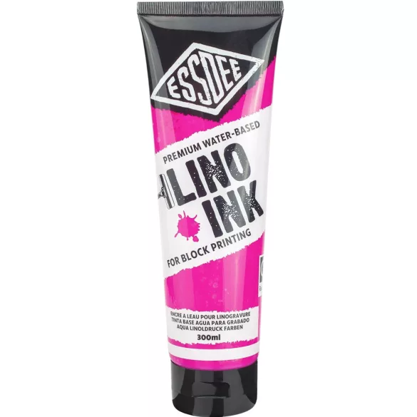 Printing Ink - ESSDEE Lino Printing Ink Fluorescent 300ml - Pink