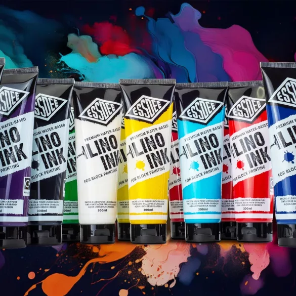 Linófesték, gyöngyházfényű piros - ESSDEE Lino Ink Pearlescent Red 300ml