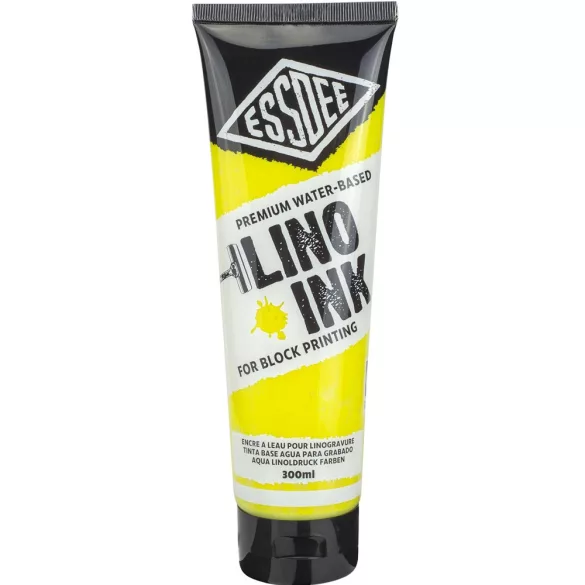 Printing Ink - ESSDEE Lino Printing Ink Fluorescent 300ml - Yellow