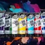 Linófesték, gyöngyházfényű piros - ESSDEE Lino Ink Pearlescent Red 300ml