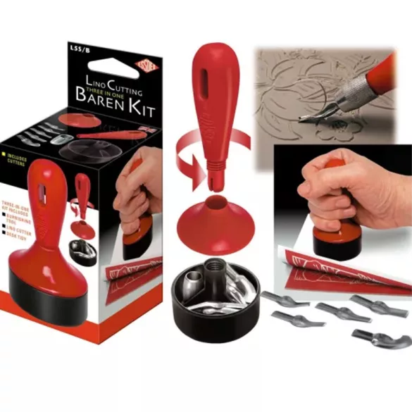 ESSDEE Lino Cutters & Handle Set  with Pressing Tool L01B