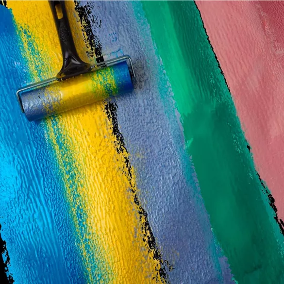 Printing Ink - Essdee Premium Block Printing Ink, Pearlescent 300ml - Green