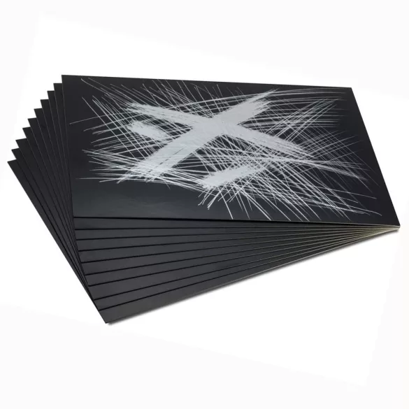 Karcfólia csomag, üres, ezüst - ESSDEE 10 Silverfoil 457x305mm