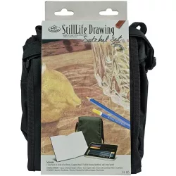   Rajzkészlet - Csendélet rajzolás készlet fém ceruzatartóval és válltáskával