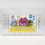 Filckészlet, kétvégű - Faile Colour Twin Tip Marker set, with 36 colours