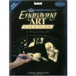   Karcfólia, Foszforeszkáló - 6 db-os készlet - 20x25 cm - Újra kapható