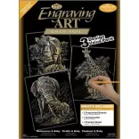 Képkarcoló készlet karctűvel - Royal&Langnickel Engraving ART - GOLD - 3 darabos