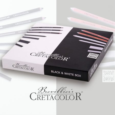 Grafikai készlet - Cretacolor Black & White Box Set - fadobozban - 25db