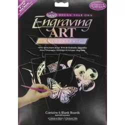   Képkarcoló készlet - Royal&Langnickel Engraving ART - HOLOGRAPHIC- minta nélkül, 12,5x17,5cm