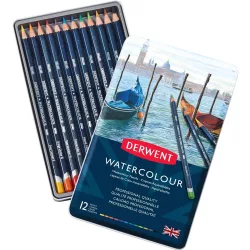   Derwent Watercolour Pencils, Painting & Drawing, Set of 12pcs