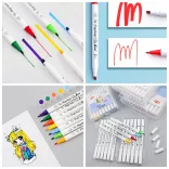 Filckészlet, kétvégű - Twin Tip Marker set, with 12 colours