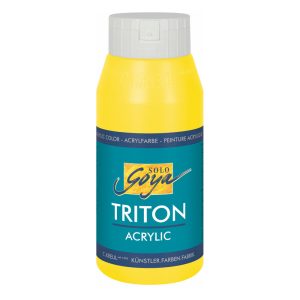 Acrylic paint - KREUL Solo Goya Triton Acrylic Paint 750ml - Yellow Light