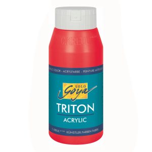 Acrylic paint - KREUL Solo Goya Triton Acrylic Paint 750ml - Cherry Red