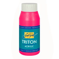   Akrilfesték - KREUL SOLO GOYA Triton Acrylic 750 ml - Fluoreszkáló pink