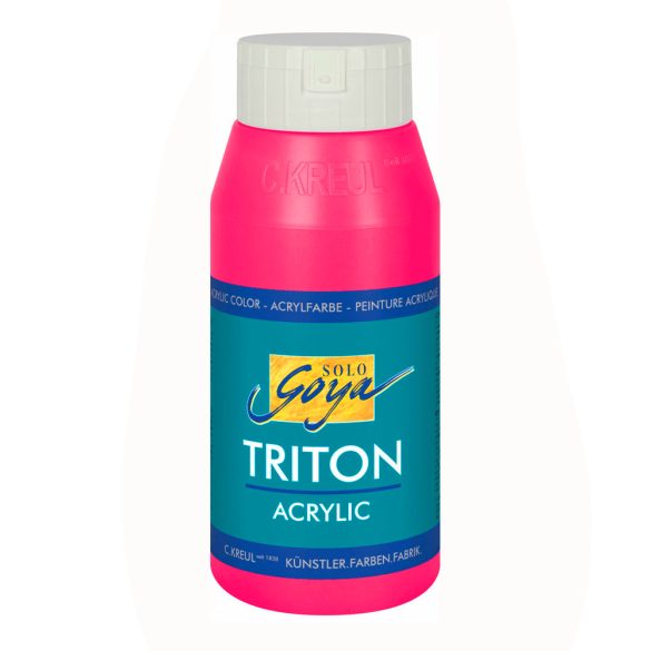 Akrilfesték - KREUL SOLO GOYA Triton Acrylic 750 ml - Fluoreszkáló pink