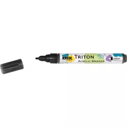   KREUL Triton Akril Filctoll közepes heggyel (2-4 mm) - Fekete