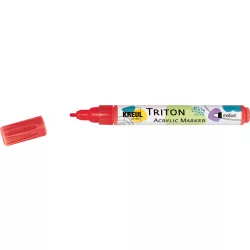   KREUL Triton Akril Filctoll közepes heggyel (2-4 mm) - Cseresznyepiros