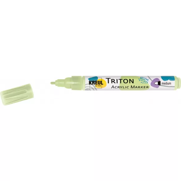 KREUL Triton Akril Filctoll közepes heggyel (2-4 mm) - Világoszöld