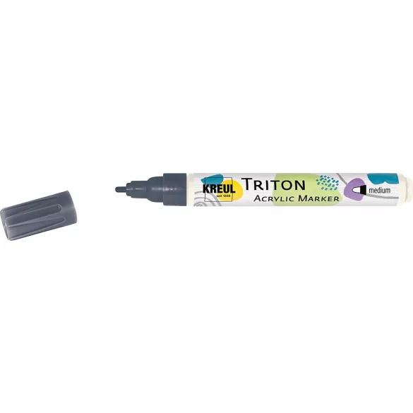 KREUL Triton Akril Filctoll közepes heggyel (2-4 mm) - Grafit