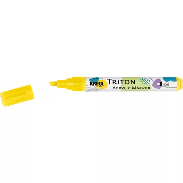 KREUL Triton Akril Filctoll Vágott heggyel (1-4 mm) - Világossárga