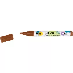   KREUL Triton Akril Filctoll Vágott heggyel (1-4 mm) - Vasoxid-barna