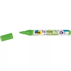   KREUL Triton Akril Filctoll Vágott heggyel (1-4 mm) - Sárgászöld