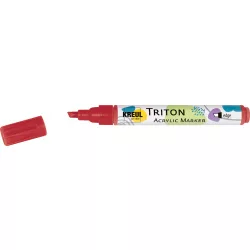  KREUL Triton Akril Filctoll Vágott heggyel (1-4 mm) - Vörös