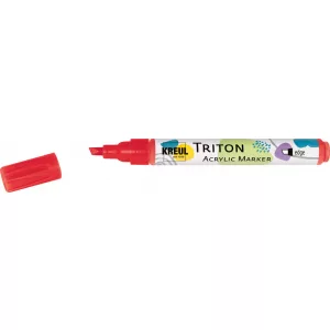 KREUL Triton Akril Filctoll Vágott heggyel (1-4 mm) - Cseresznyepiros