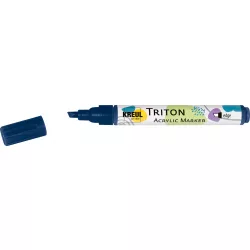   KREUL Triton Akril Filctoll Vágott heggyel (1-4 mm) - Sötétkék