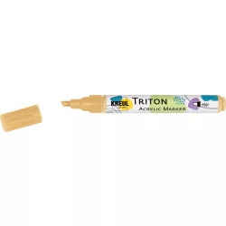   KREUL Triton Akril Filctoll Vágott heggyel (1-4 mm) - Világos arany