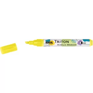 KREUL Triton Akril Filctoll Vágott heggyel (1-4 mm) - Fluoreszkáló sárga