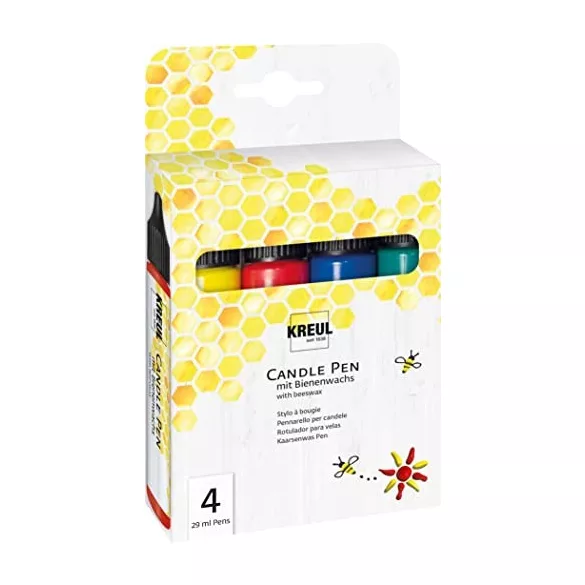 KREUL Gyertyatoll készlet 4 x 29 ml - Alapszínek