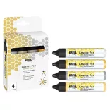 KREUL Gyertyatoll készlet 4 x 29 ml - Glamour Lighting