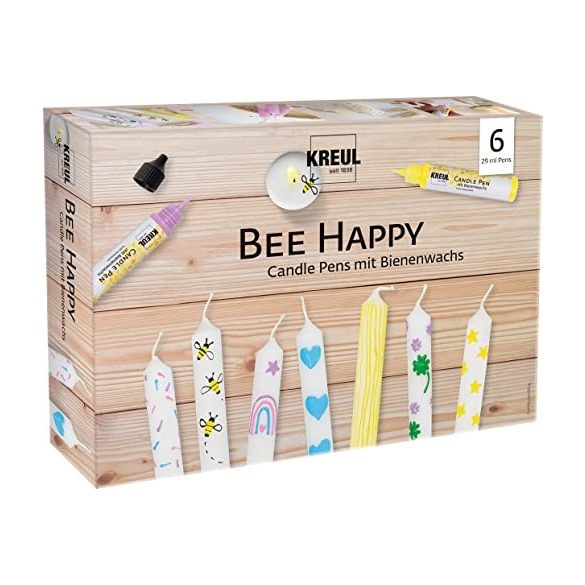 KREUL Gyertyatoll készlet 6 x 29 ml - Bee Happy