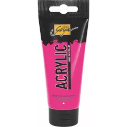   KREUL SOLO GOYA Akrilfesték, tubusos, 100 ml - Fluoreszkáló pink