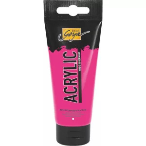 KREUL SOLO GOYA Akrilfesték, tubusos, 100 ml - Fluoreszkáló pink