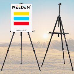   Painting Easel - MEEDEN Professional Aluminum Floor and Table Painting Field Easel with Bag