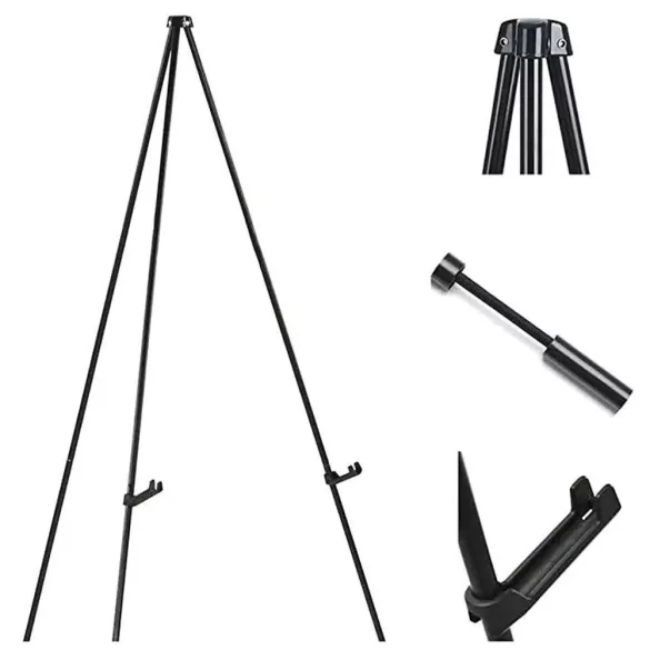 Festőállvány, Acél - MEEDEN Steel Folding Tripod Display Easel 63