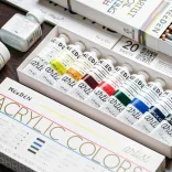 Akrilfesték készlet - MEEDEN Heavy Body Acrylic Paint Set, 9 Vibrant Colors 9x60 ml  - Alapszínek