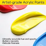 Akrilfesték készlet - MEEDEN Heavy Body Acrylic Paint Set, 9 Vibrant Colors 9x60 ml  - Alapszínek