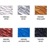 MEEDEN Heavy Body Acrylic Paint Set, 6 Metallic Colors (2 oz, 60 ml) in tube